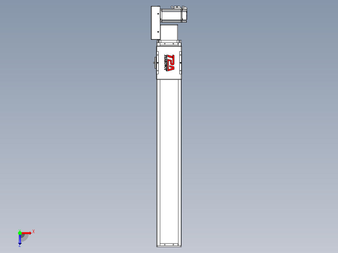 同步带全封闭直线模组TPA-HCB-110D-90-L700-MR-C-P40-N3俯视图