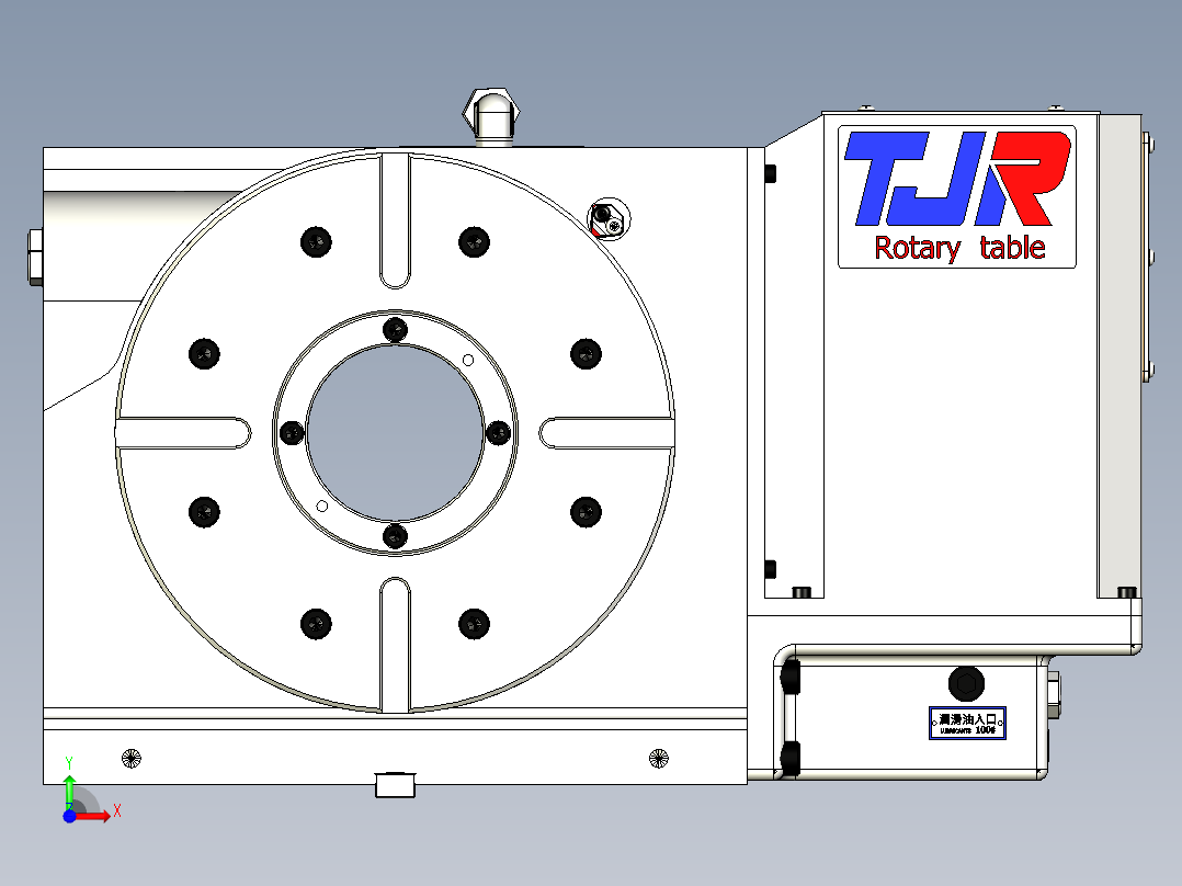HR025EX-A0(四轴转台)外型圖前视图