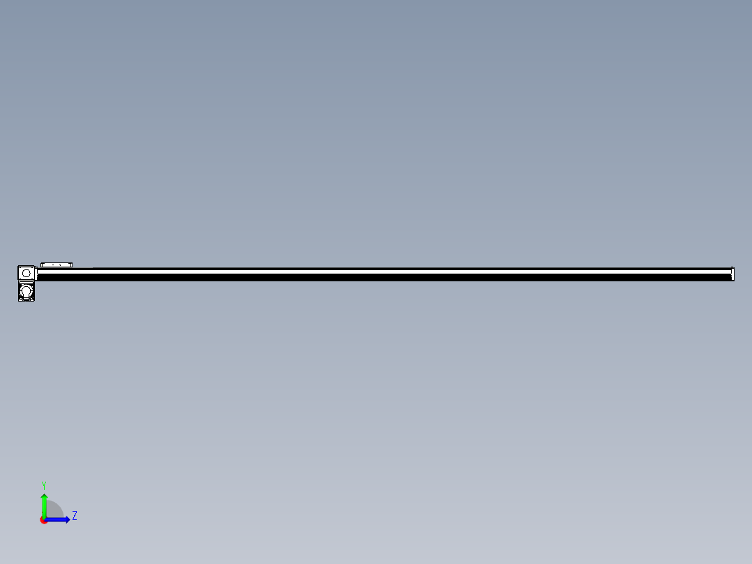 同步带全封闭直线模组TPA-HCB-105D-90-L2700-LP-Y-P20-N3左视图
