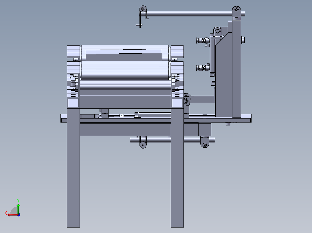滚筒线体及托盘下料设备sw17后视图