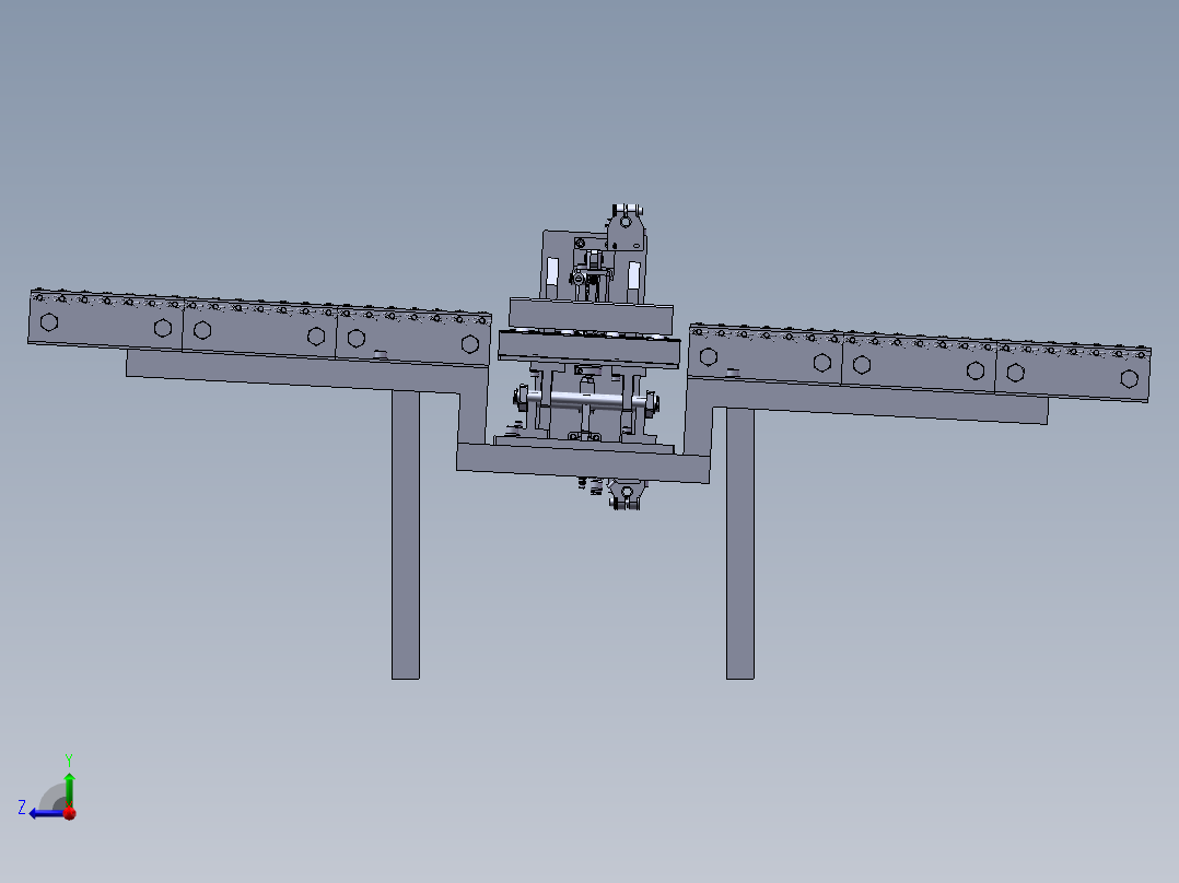 滚筒线体及托盘下料设备sw17右视图