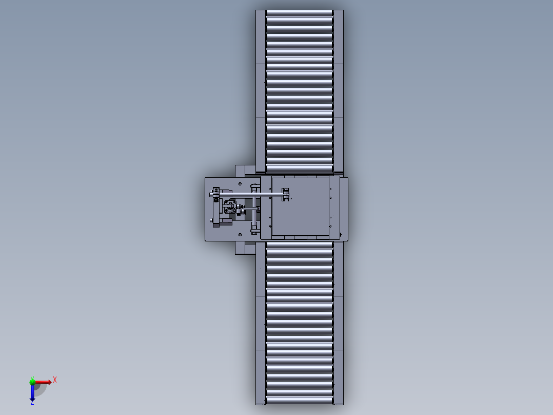 滚筒线体及托盘下料设备sw17俯视图