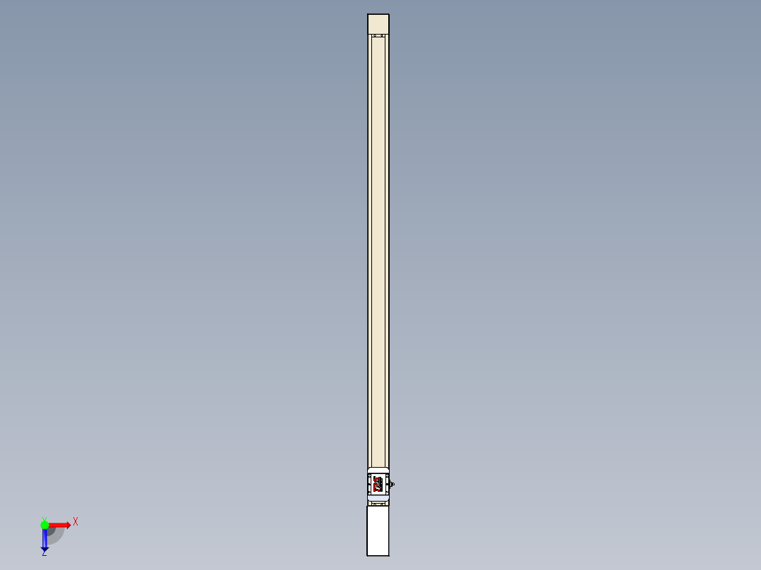 同步带全封闭直线模组TPA-HCB-65S-90-L1250-M-C-P10-N3俯视图