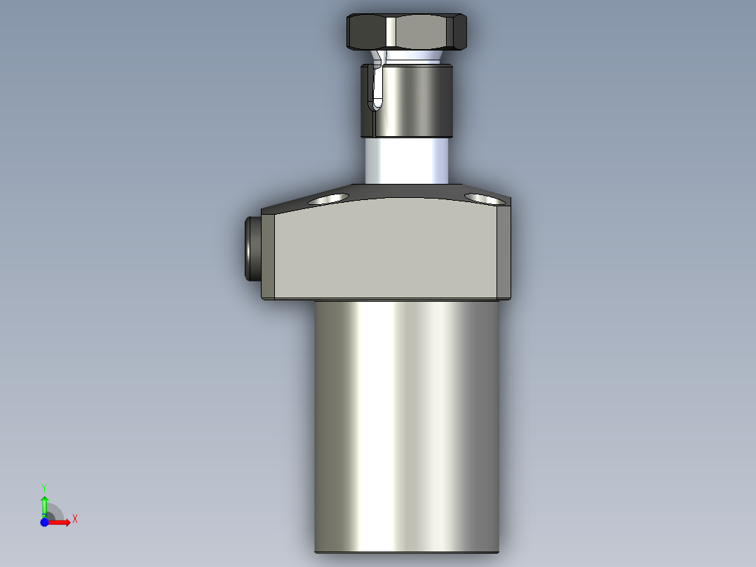 KOSMEKLHS0400-CR-Y45多系列多零件图纸模型前视图