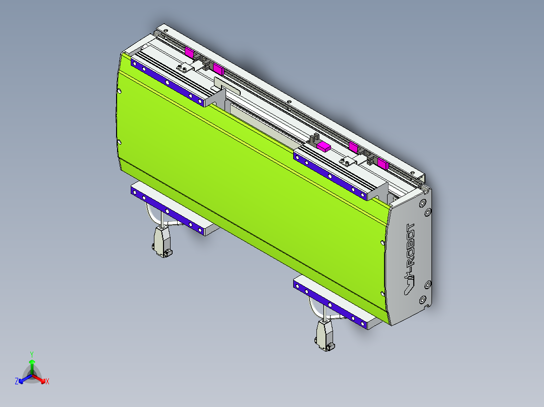 威洛博VL系列直线电机模组-2VL22H2-S150主视图