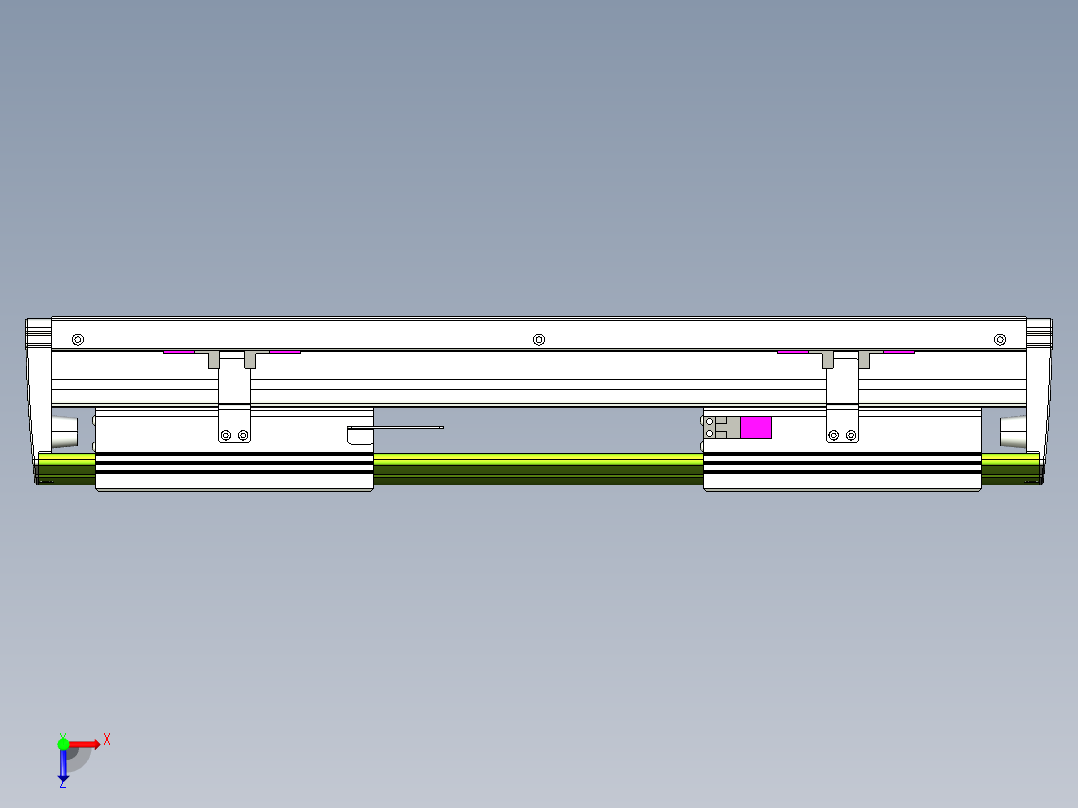 威洛博VL系列直线电机模组-2VL22H2-S150俯视图