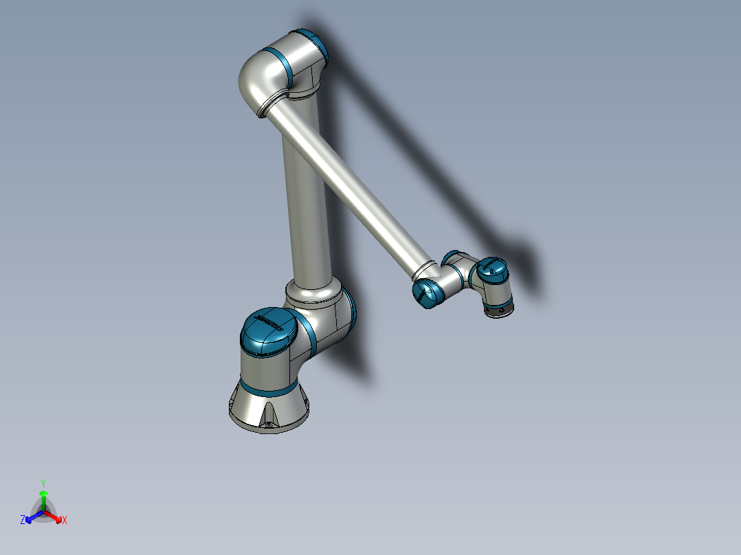 新松10KG-2000MM协作机器人关节可活动正等轴测图