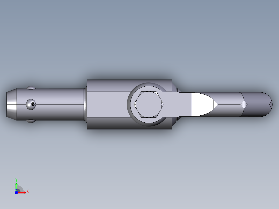 定位扣件2235-3D多系列多零件图纸模型前视图