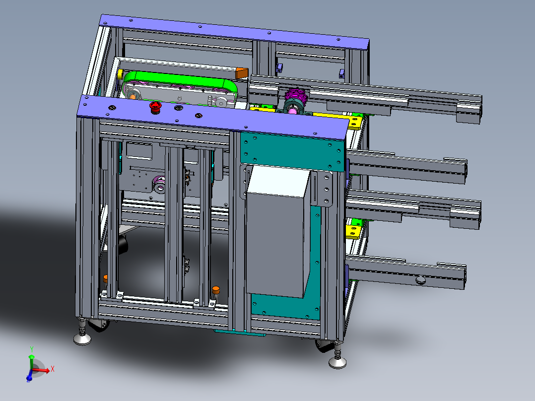 两倍速链双层线机头sw18可编辑