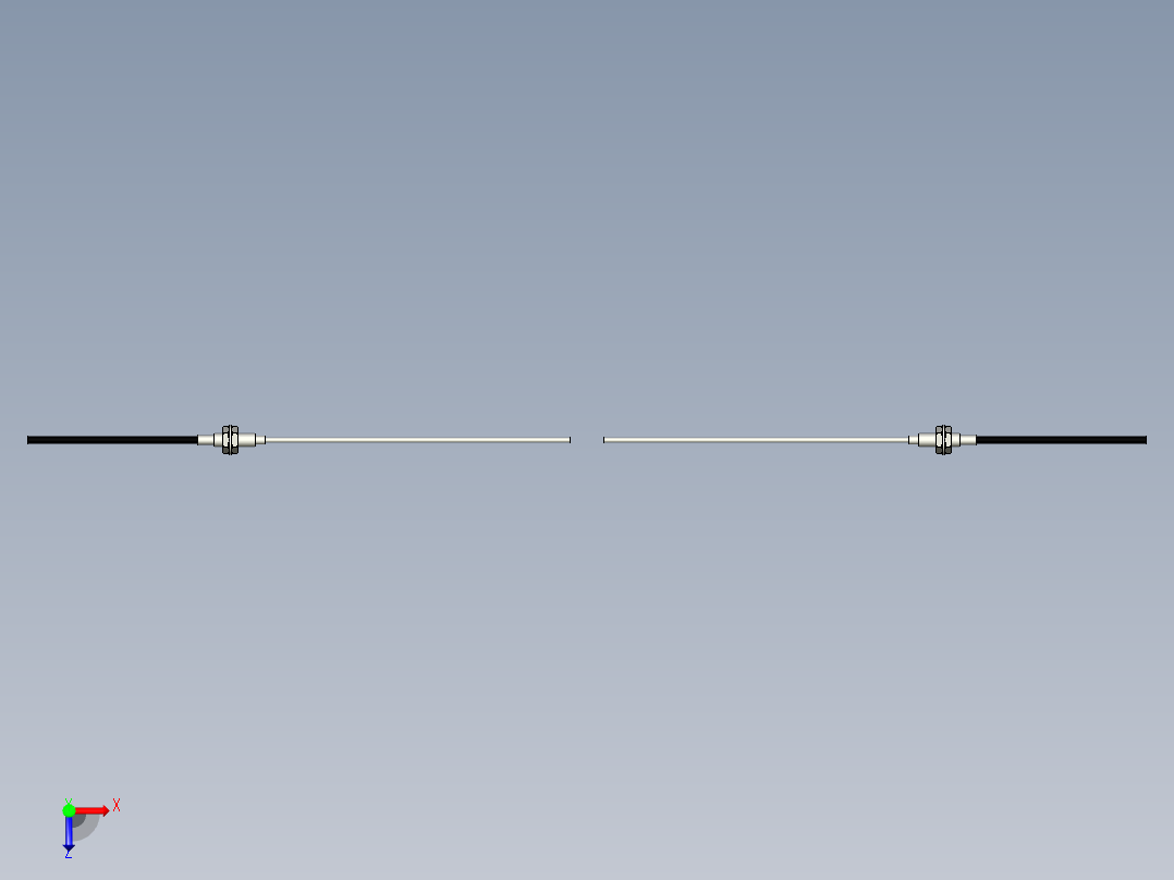 光纤元件对射型FT-D410-L俯视图