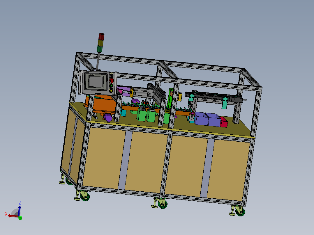 轴滑移推力自动检测设备方案1199878==100主视图