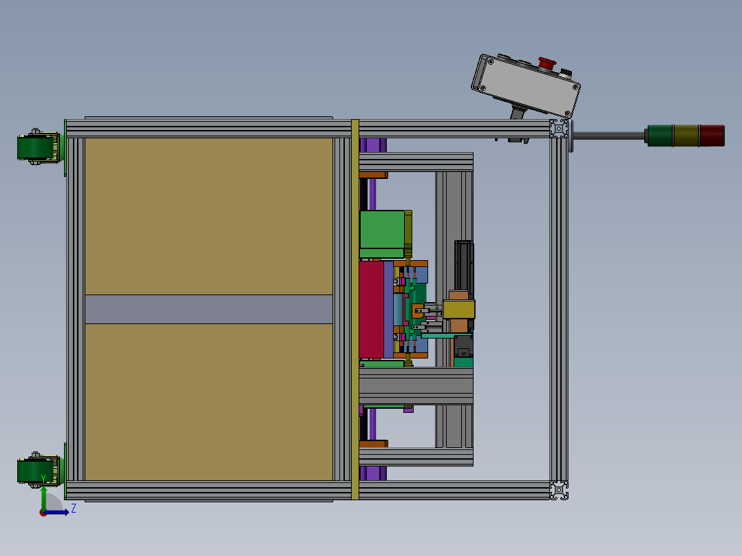 轴滑移推力自动检测设备方案1199878==100左视图