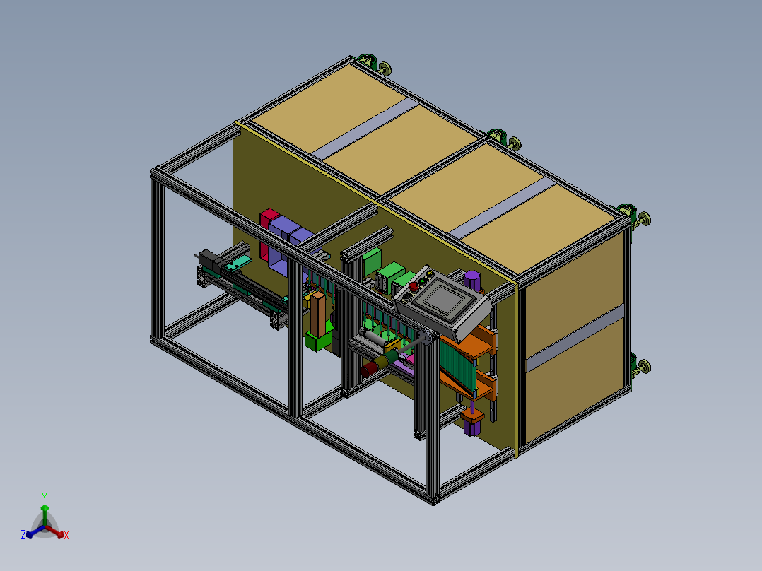 轴滑移推力自动检测设备方案1199878==100正等轴测图