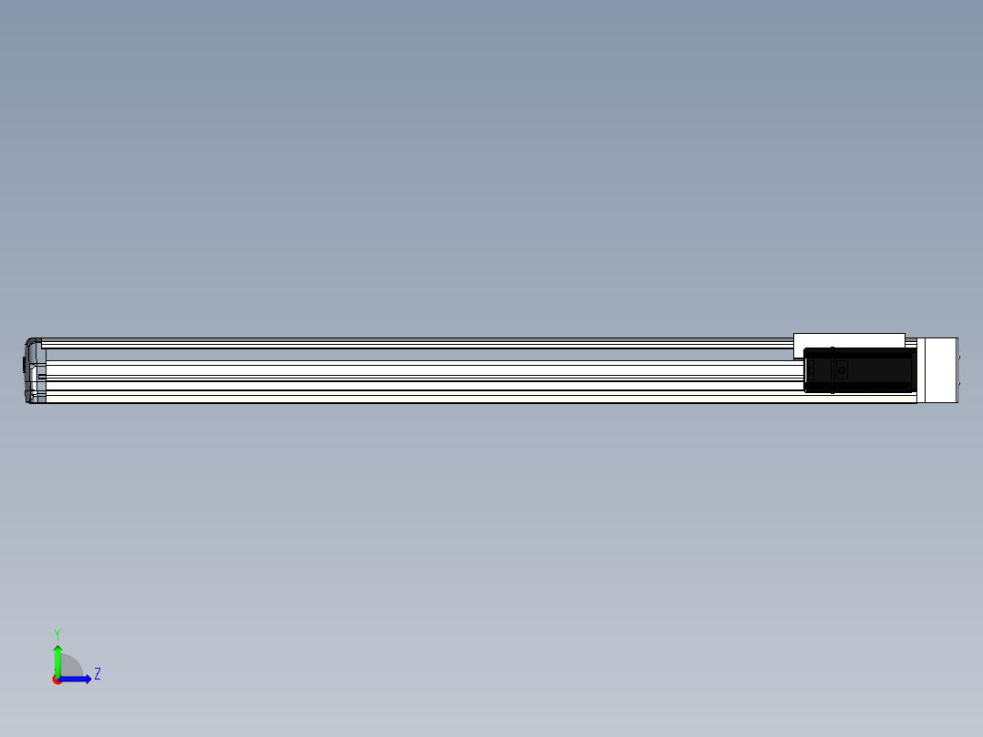 Toyo东佑达直线模组-ETH17-1000-BR-M40B左视图