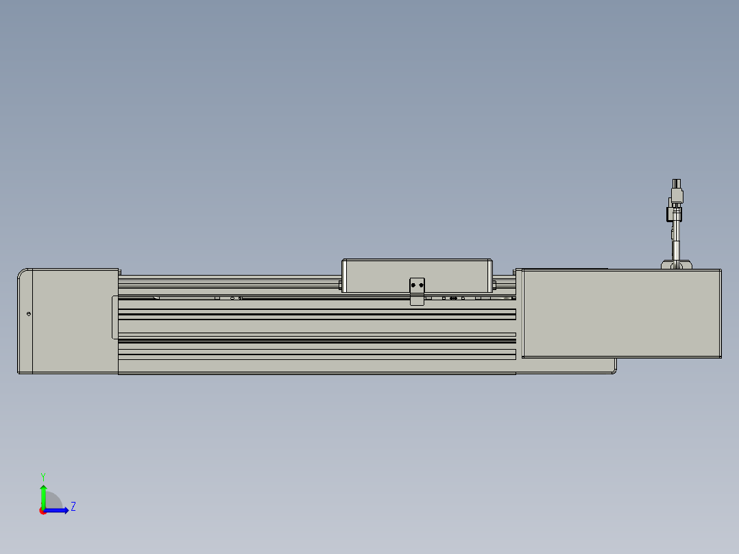 威洛博直线电机模组EB8-L100-S200-BR-P75-MS3左视图