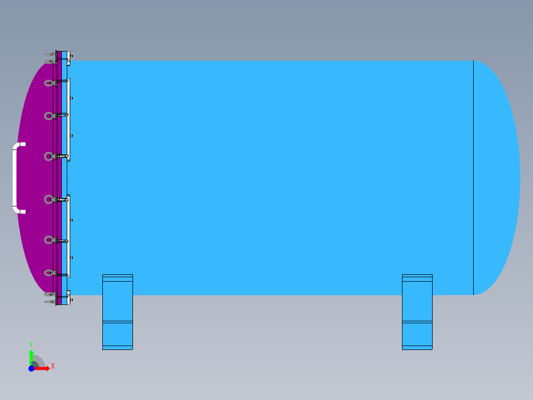 试件退火炉前视图