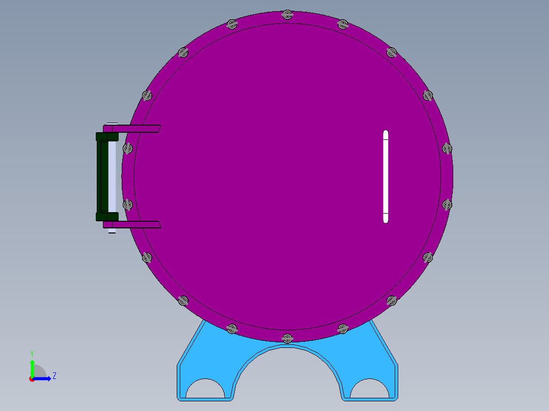 试件退火炉左视图