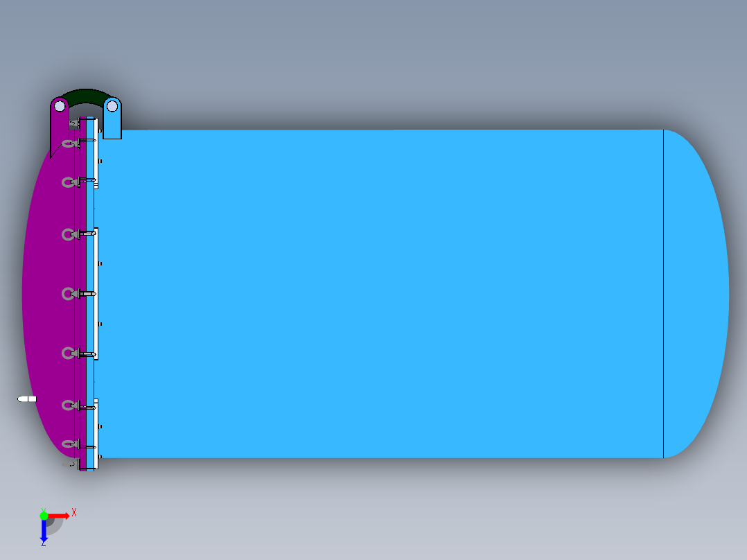 试件退火炉俯视图