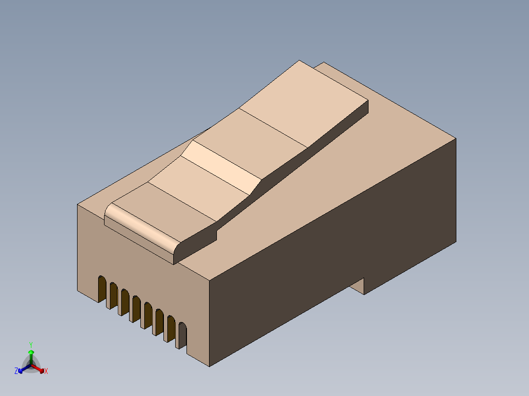 j45 male正等轴测图