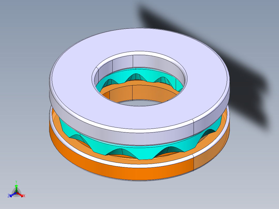 平面推力球轴承51204主视图