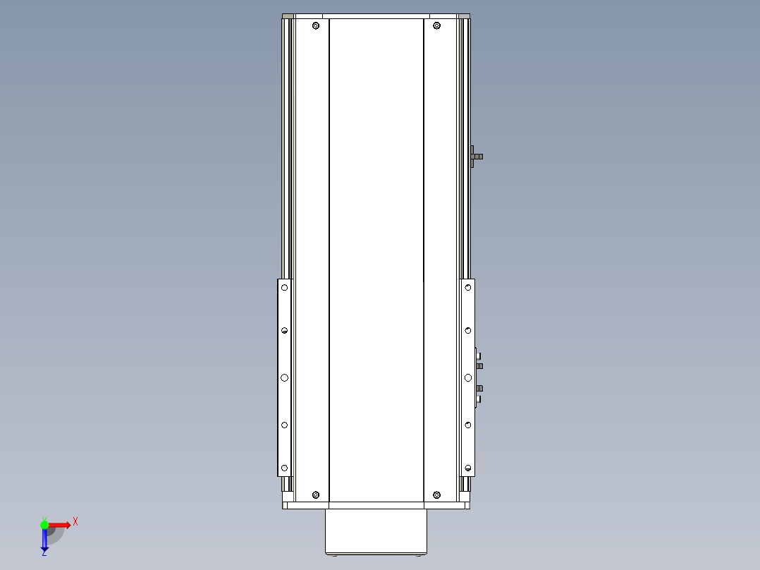Toyo东佑达直线模组-ETH22-250-BM-750W俯视图