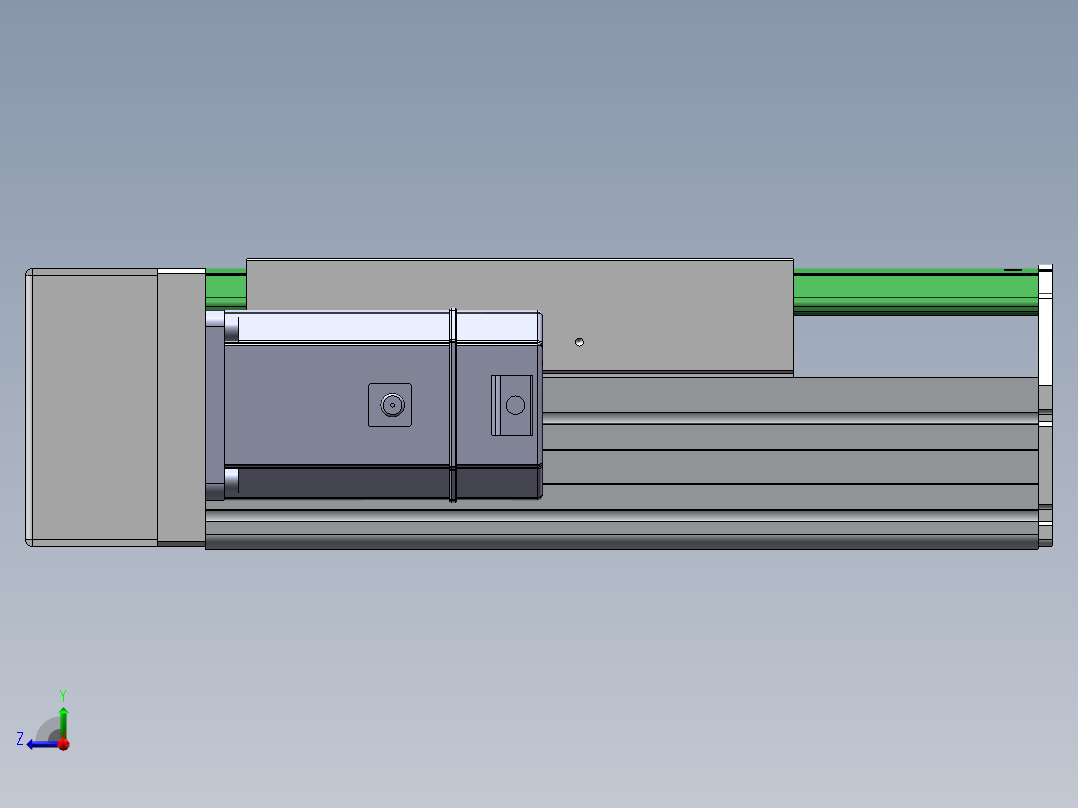 MTH丝杆半封闭模组MTH22-BL-750W右视图