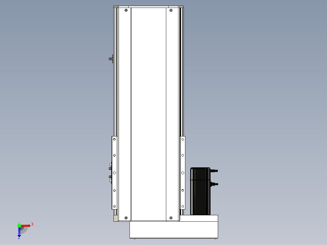 Toyo东佑达直线模组-ETH22-350-BL-400W+煞車俯视图