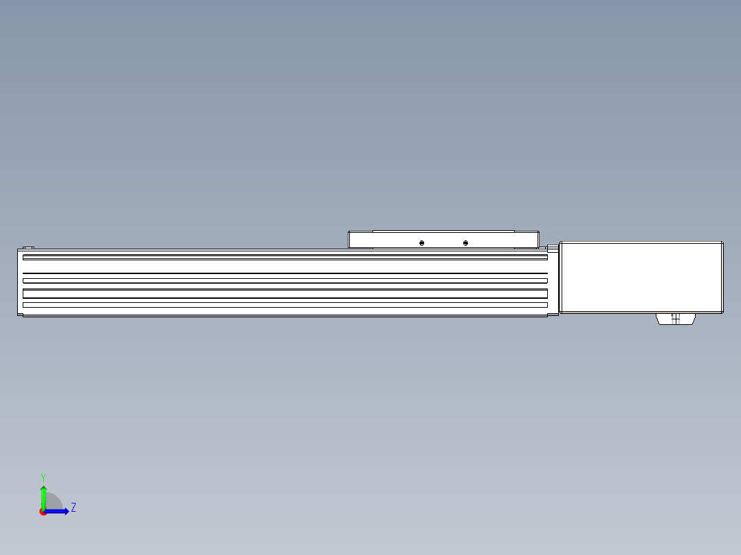 同步带全封闭直线模组TPA-HCB-120D-90-L250-ML-C-P40-N3左视图