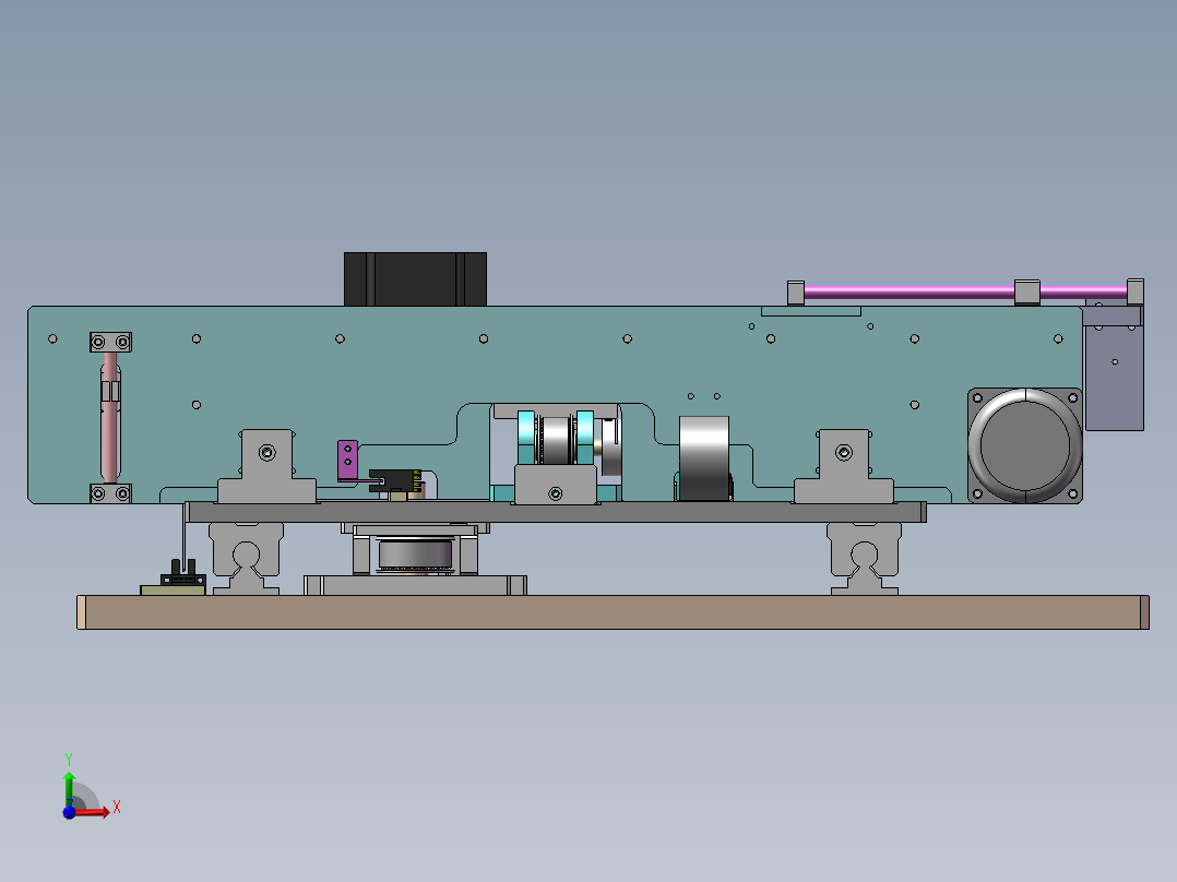 0.442米输送机构前视图
