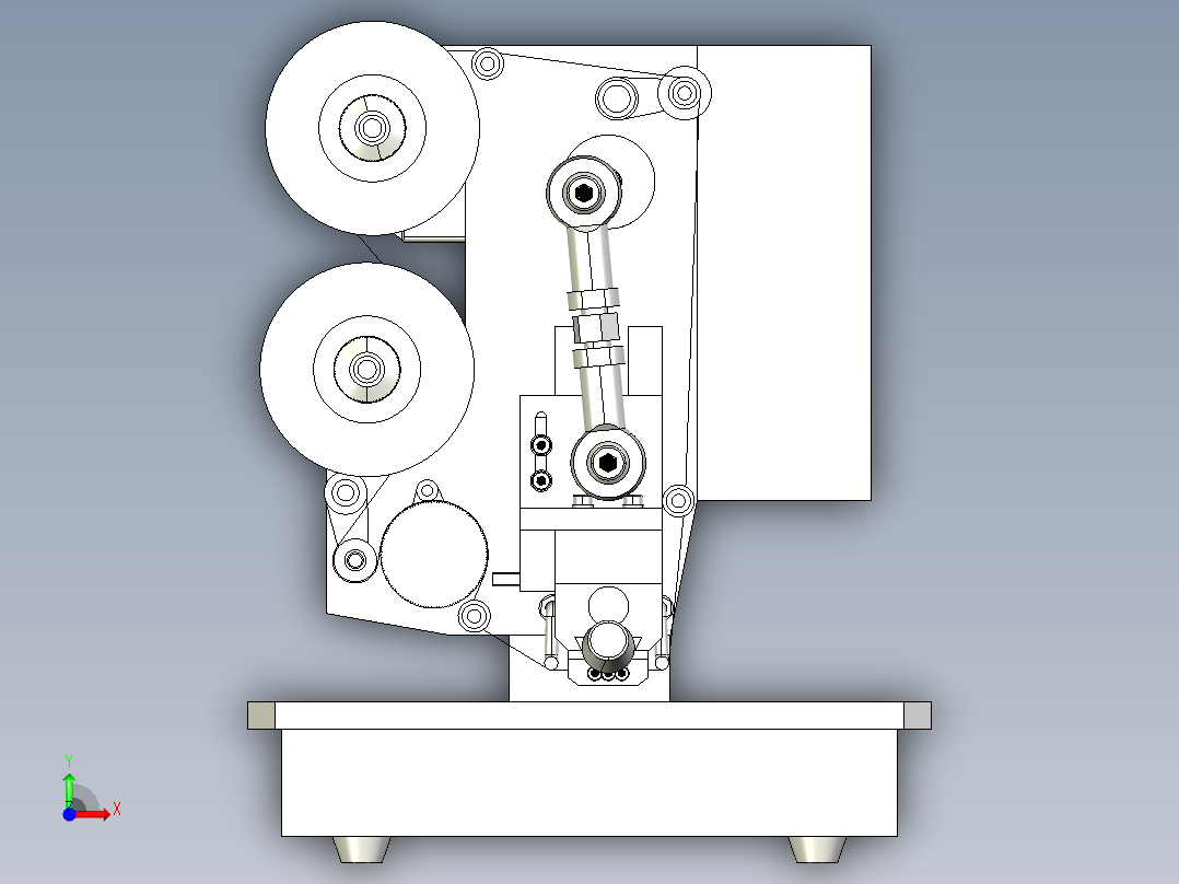 日期打印机前视图