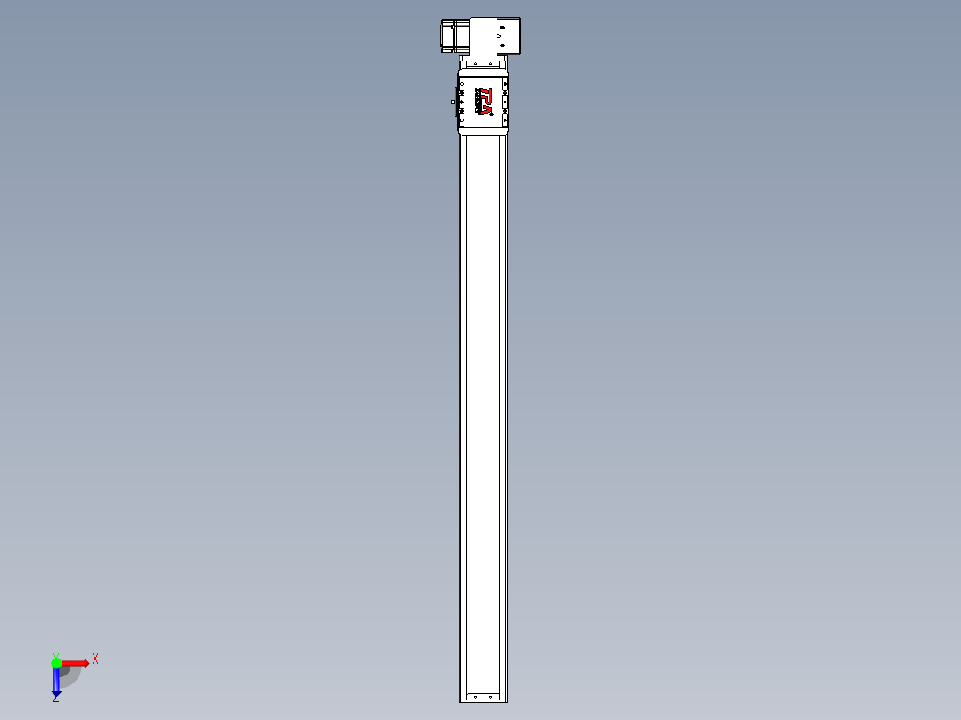 同步带全封闭直线模组TPA-HCB-85D-90-L950-LP-C-P20-N3俯视图