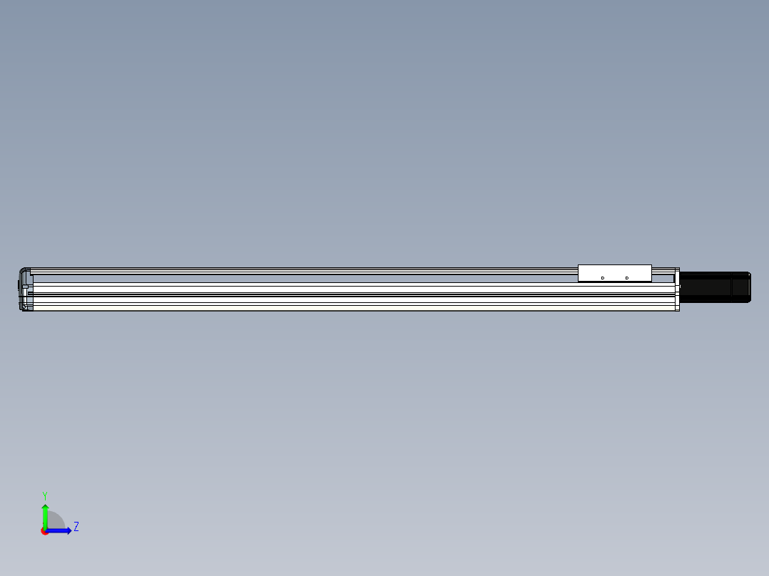 Toyo东佑达直线模组-ETH17-1100-BC-M40B左视图