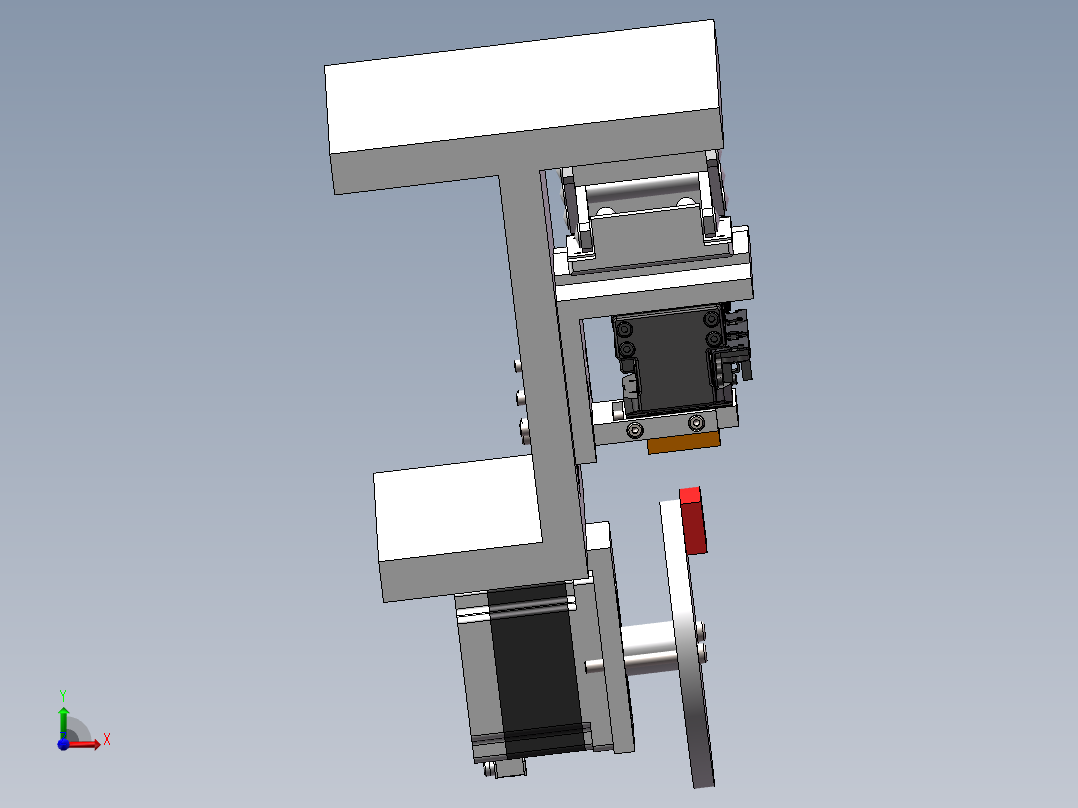 滚滑摩擦磨损试验机SW三维图==946372=160前视图