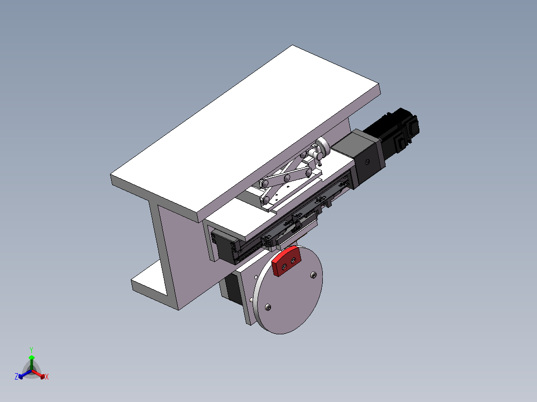 滚滑摩擦磨损试验机SW三维图==946372=160正等轴测图