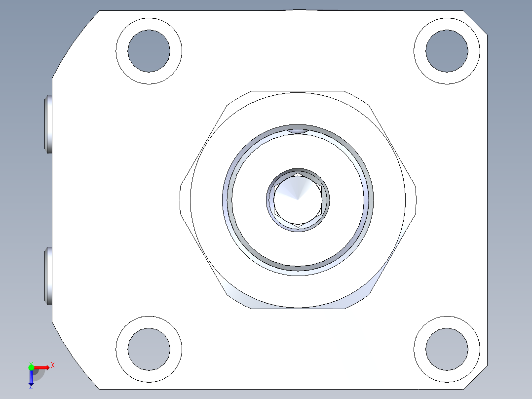 KOSMEKLHA0750-GL-Q40多系列多零件图纸模型俯视图