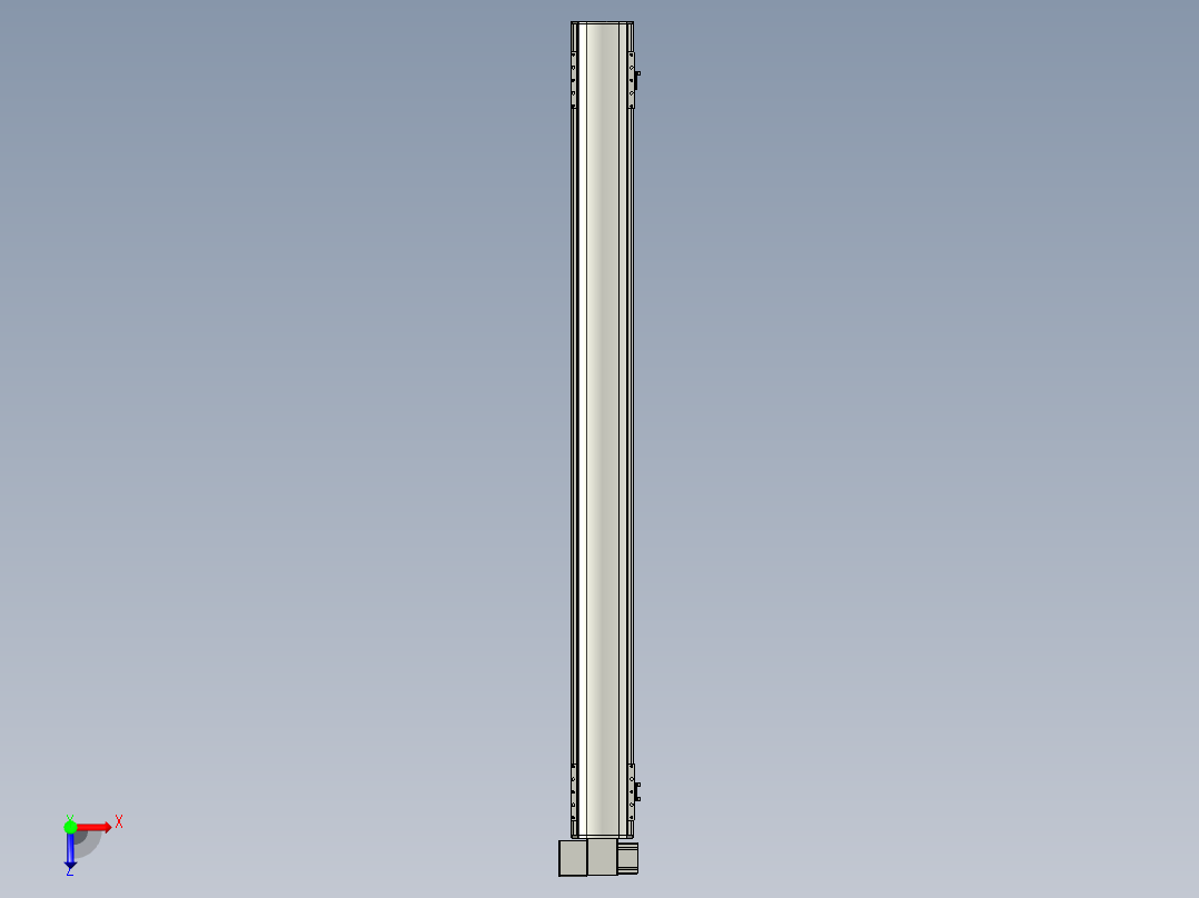 直线模组WG-LHB12-S1350-LD设计图纸俯视图