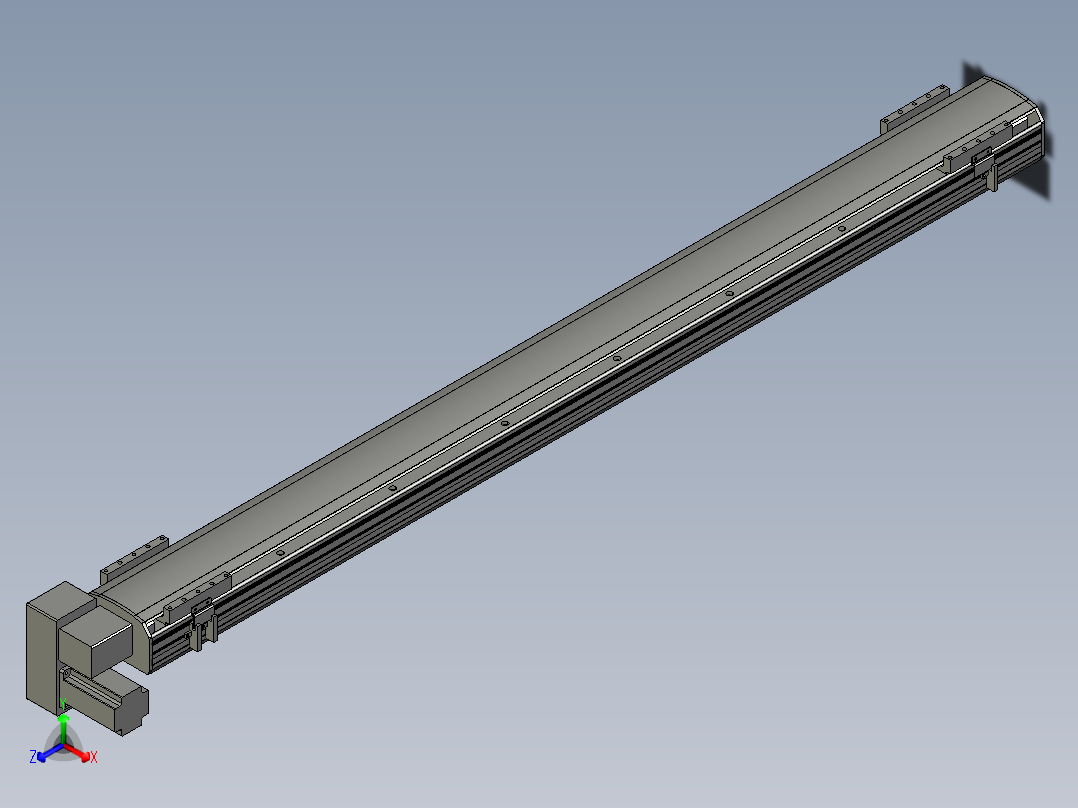 直线模组WG-LHB12-S1350-LD设计图纸正等轴测图