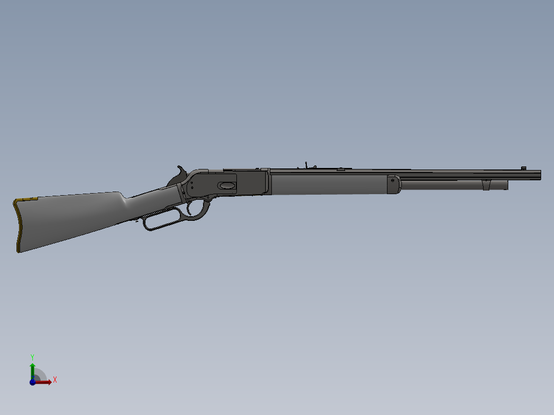 温彻斯特1876卡宾枪前视图