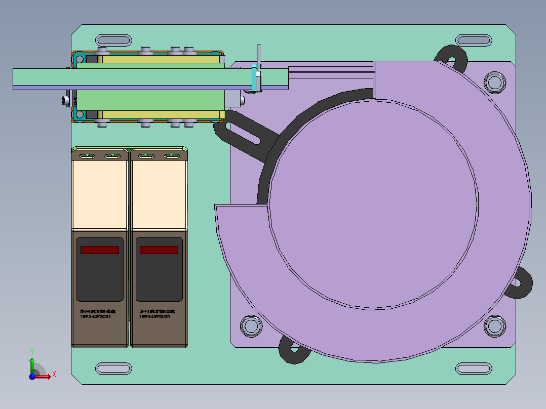 振动盘 外直径300 带直线送料器 200逆前视图