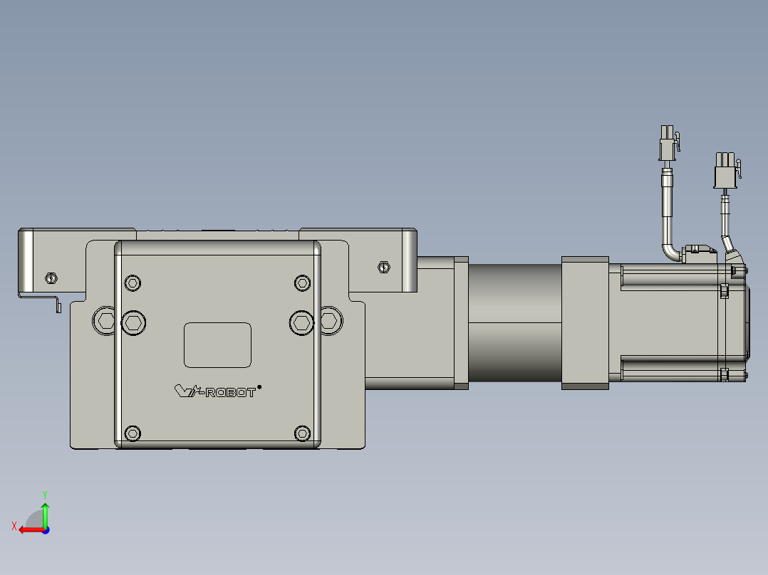 威洛博直线电机模组EB20-L224-S1850-R-ZP75-MS3-5K后视图