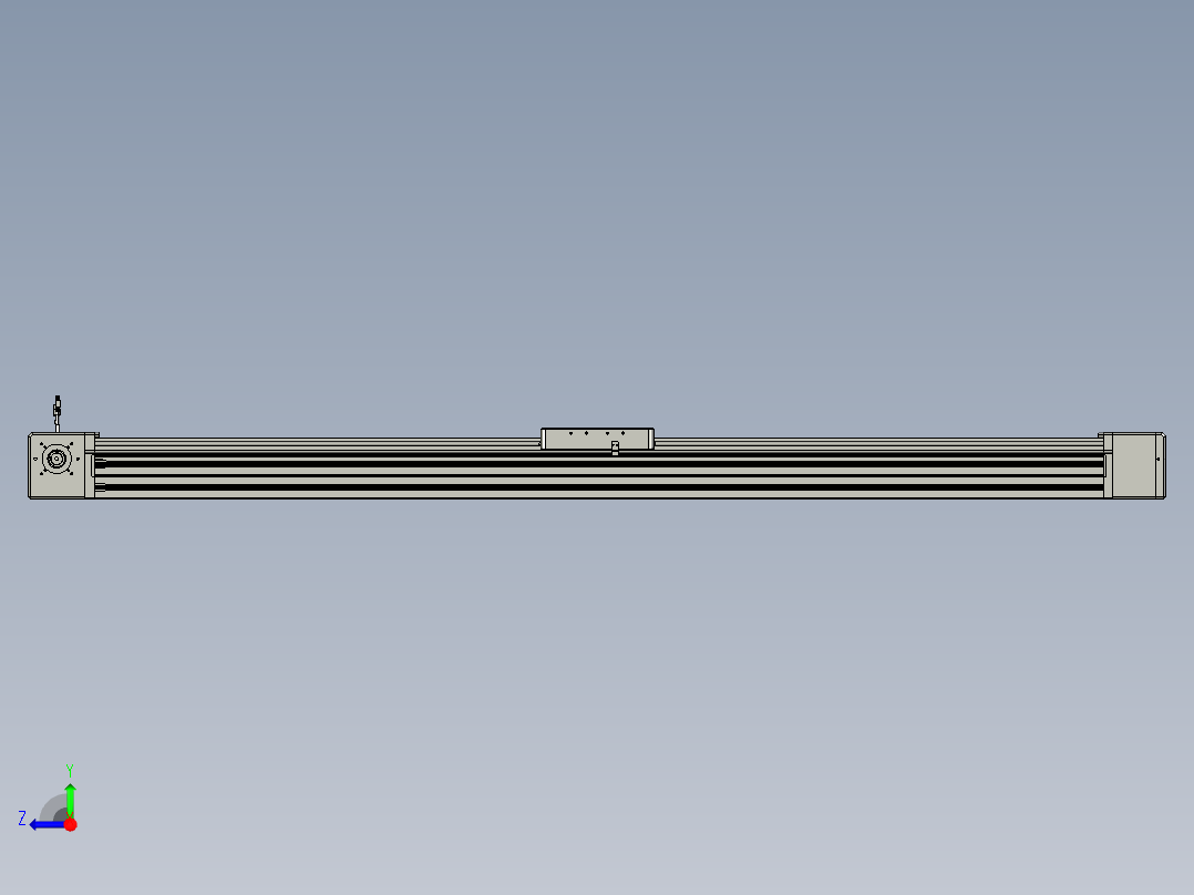 威洛博直线电机模组EB20-L224-S1850-R-ZP75-MS3-5K右视图