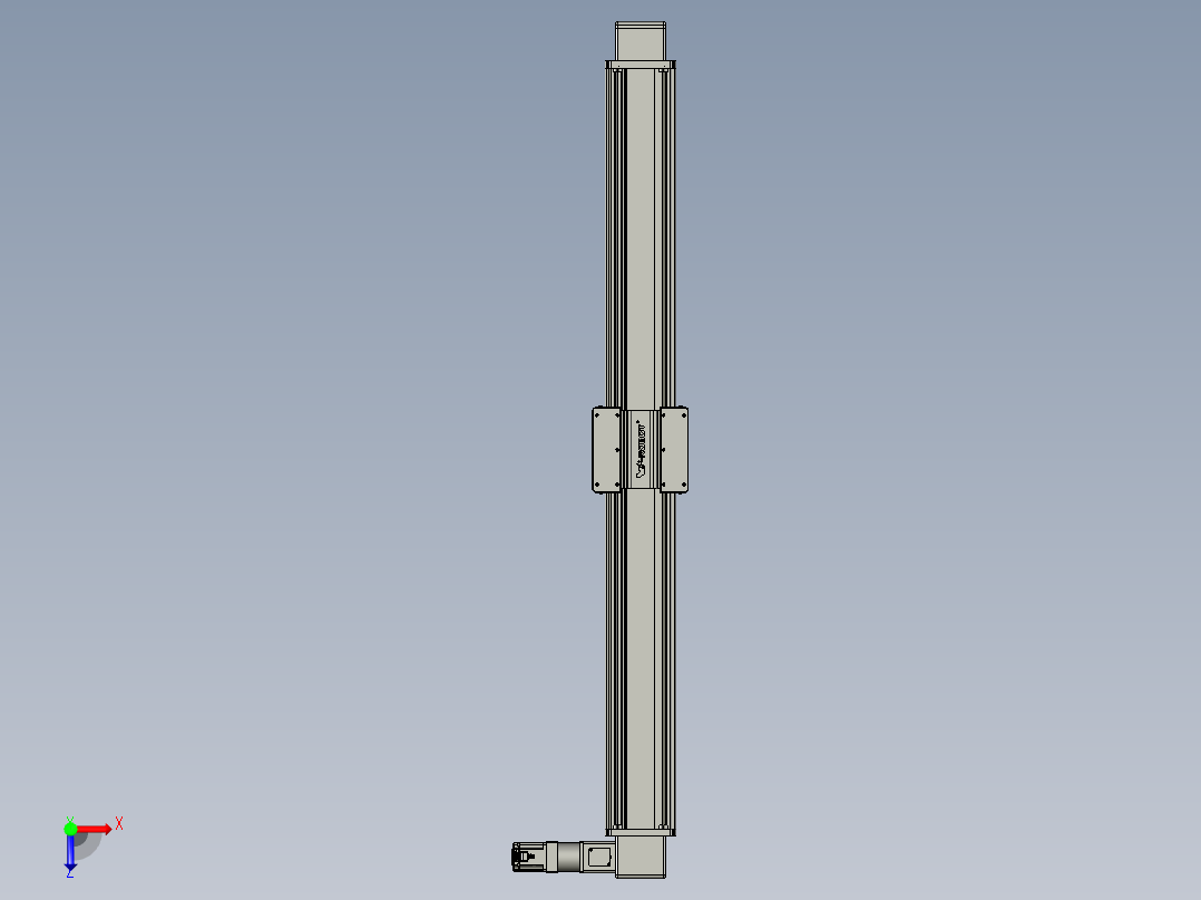威洛博直线电机模组EB20-L224-S1850-R-ZP75-MS3-5K俯视图