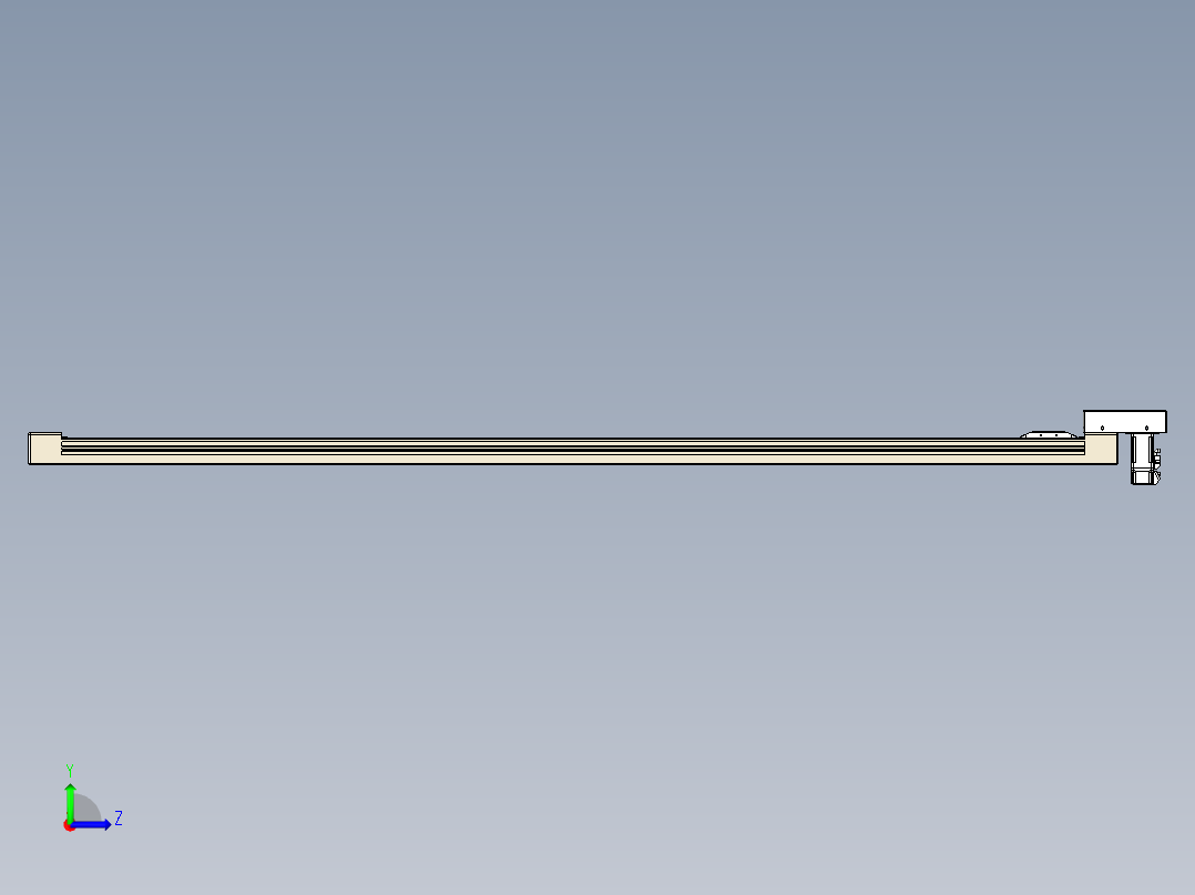 同步带全封闭直线模组TPA-HCB-65S-90-L1700-M-C-P10-N3左视图