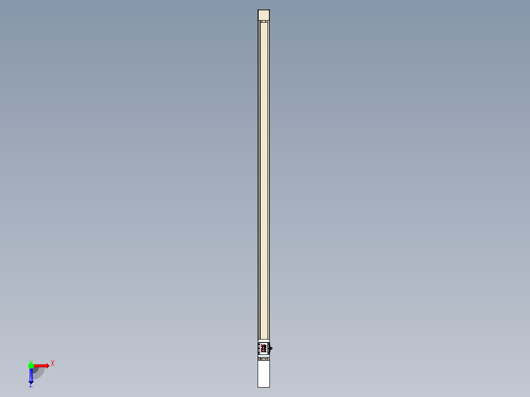 同步带全封闭直线模组TPA-HCB-65S-90-L1700-M-C-P10-N3俯视图