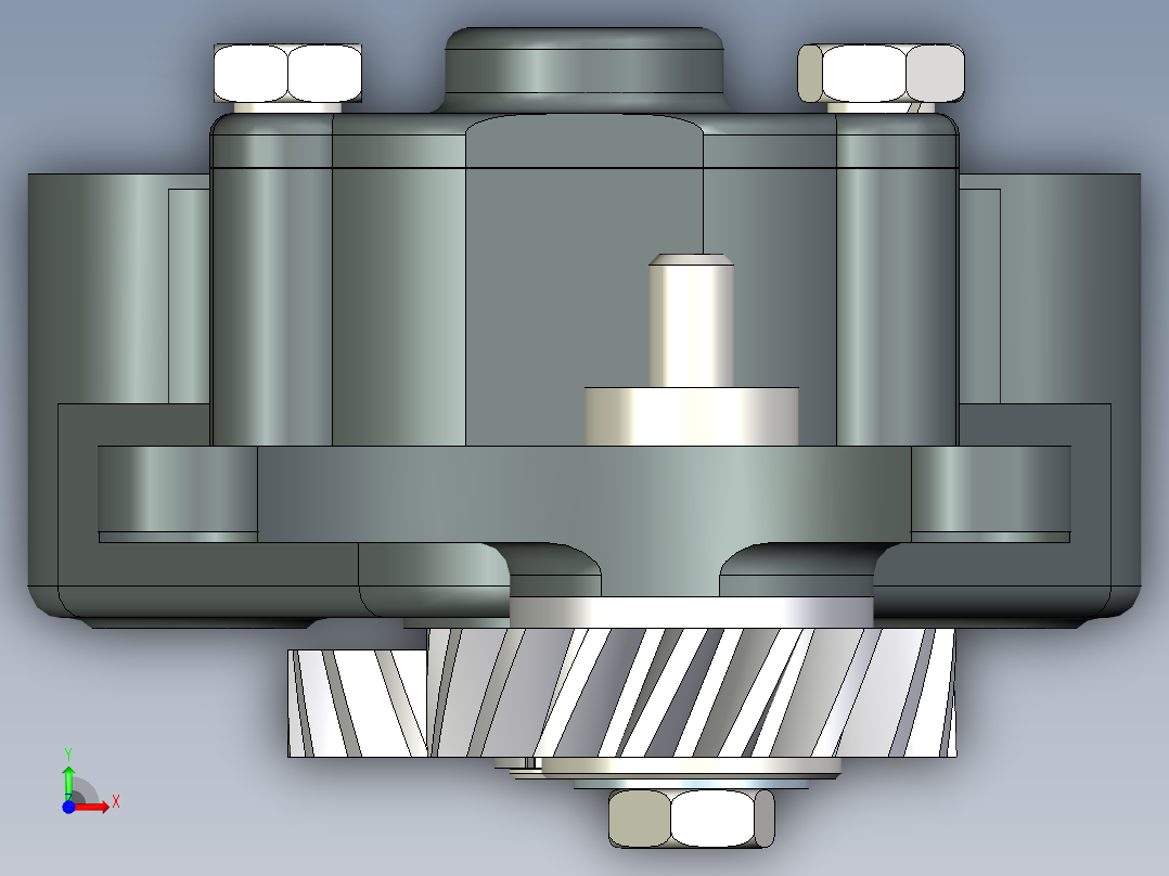 4100型机油泵前视图