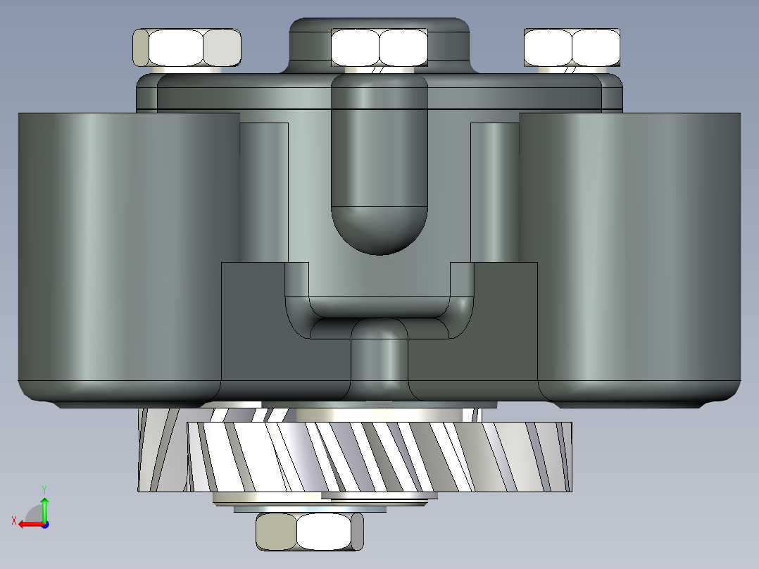 4100型机油泵后视图