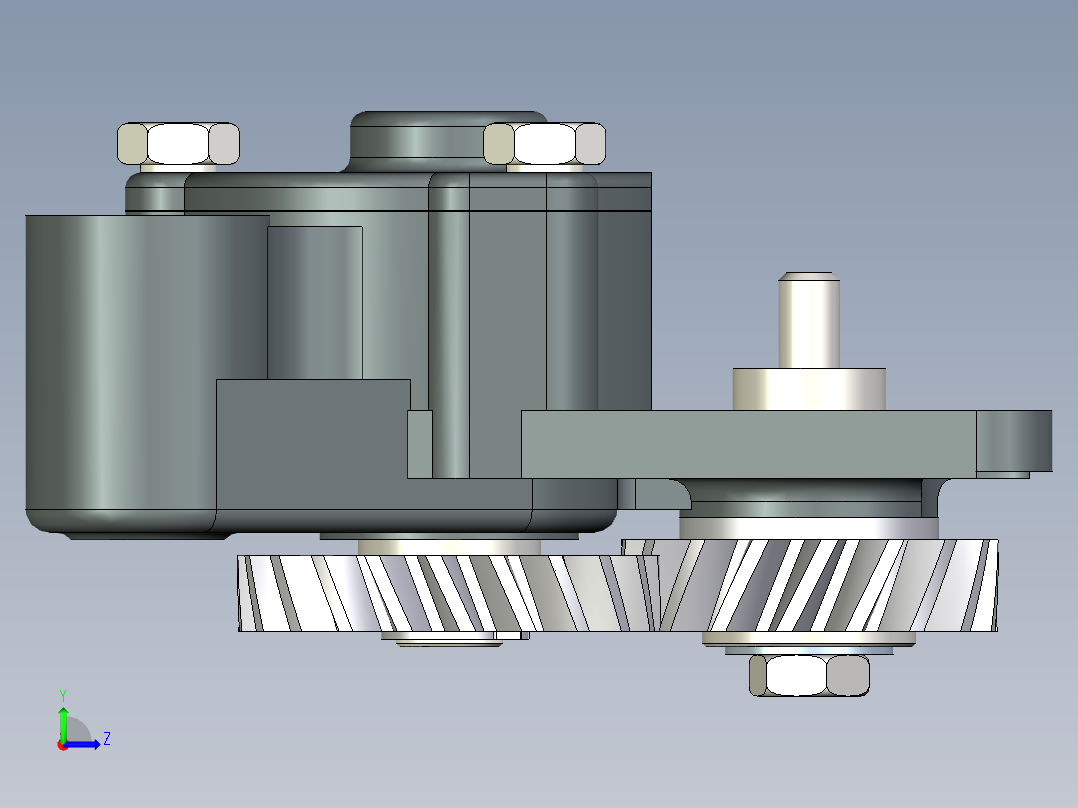 4100型机油泵左视图