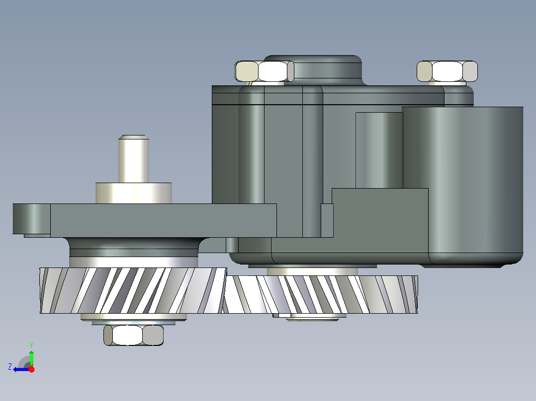 4100型机油泵右视图