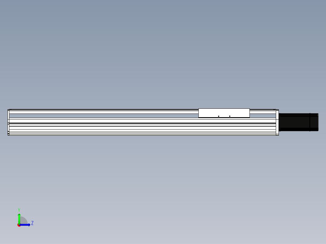 Toyo东佑达直线模组-ETH22-800-BC-750W+煞車左视图