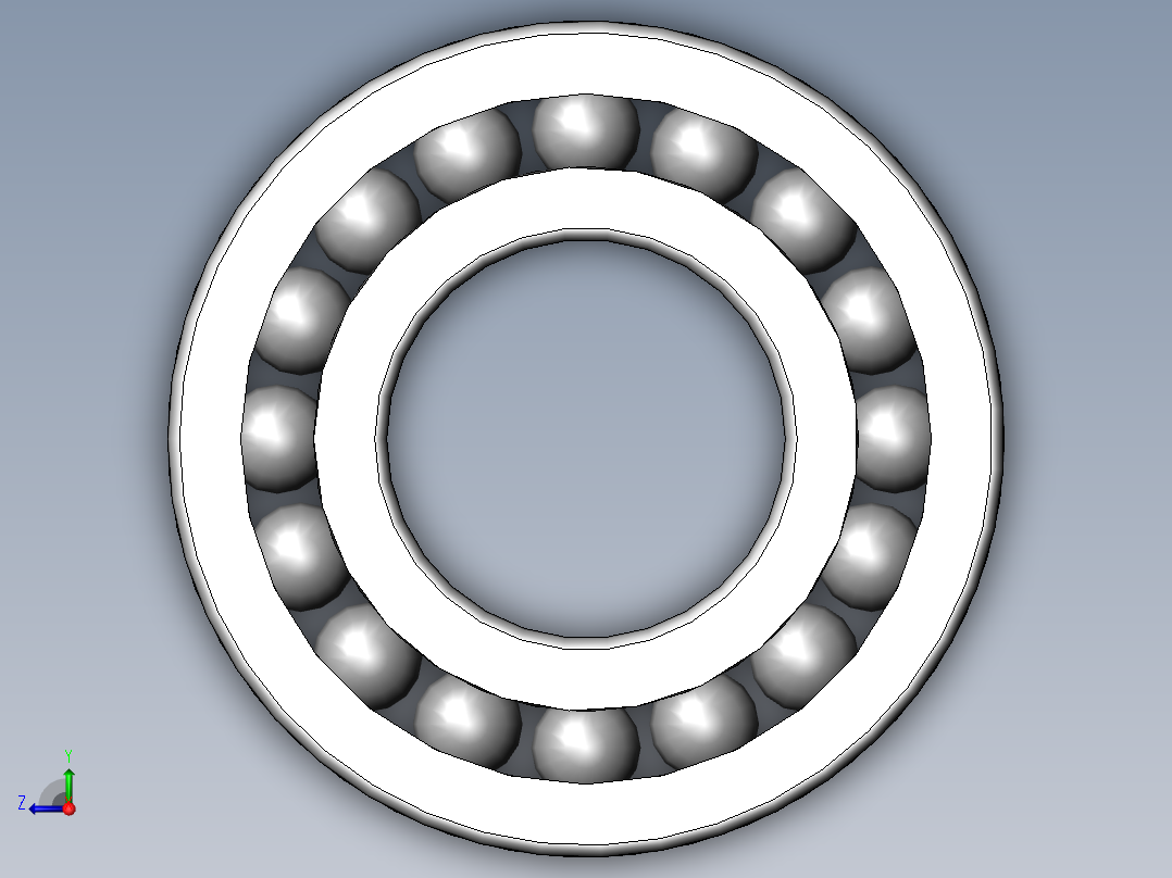 深沟球轴承 6004前视图